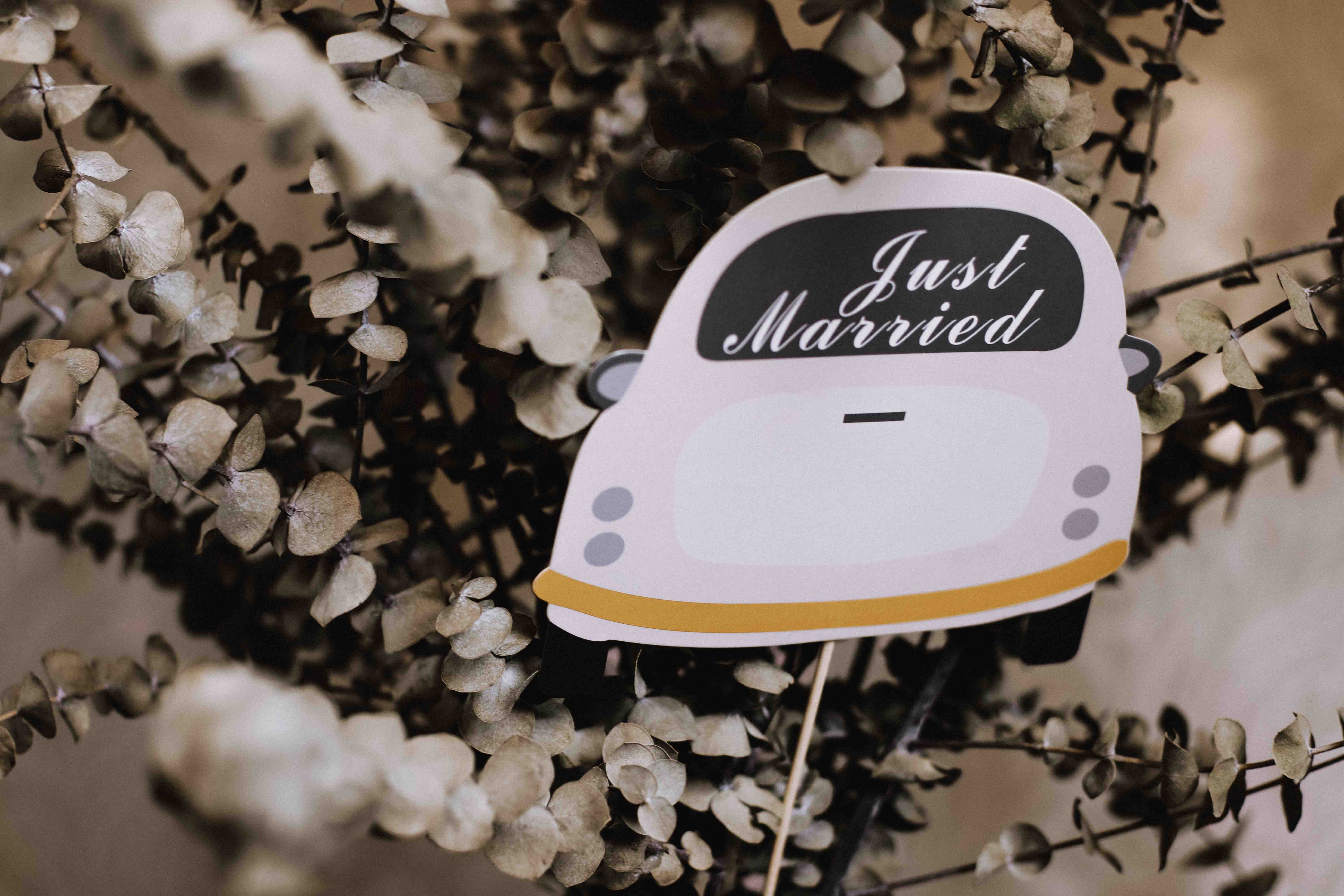 JAJENJA Fotobox - Just Married Props